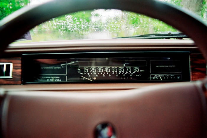 1980s car dashboard Car speedometer 1980s